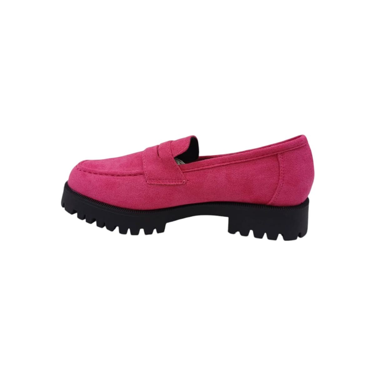 HERIEL - Mocasín Fucsia Gamuza Mujer.