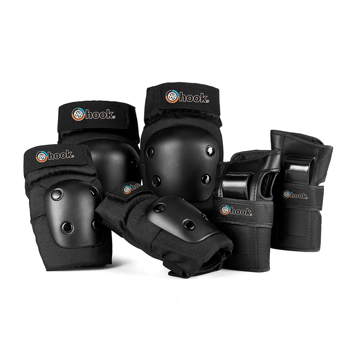 HOOK - Set De Protecciones Adulto Hook Black S