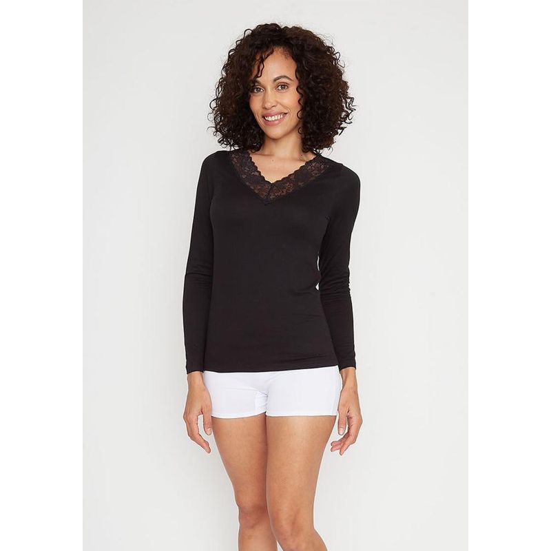 KAYSER - Camiseta super soft 4037-NEG Kayser - Negro