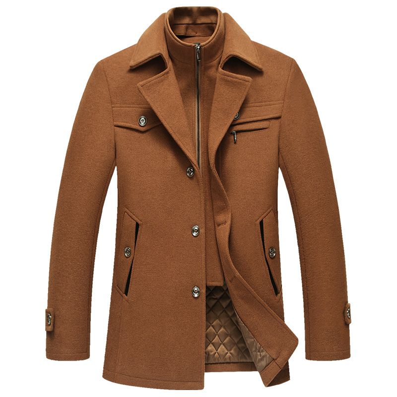 BLWOENS - Chaqueta de moda para hombres - Café