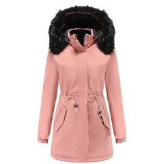 BLWOENS - Chaqueta térmica de doble cara para mujeres - Rosa