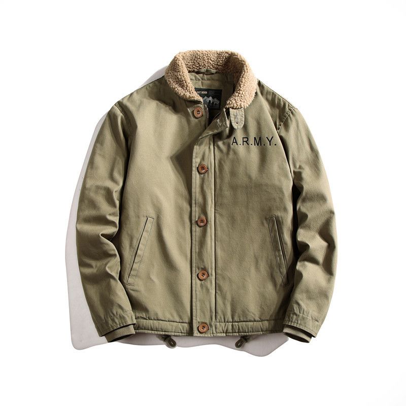 BLWOENS - Chaqueta de moda para hombres - Verde.