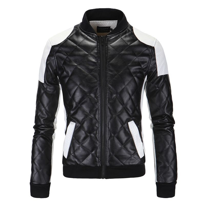 BLWOENS - Chaqueta con cierre para hombres -Negro