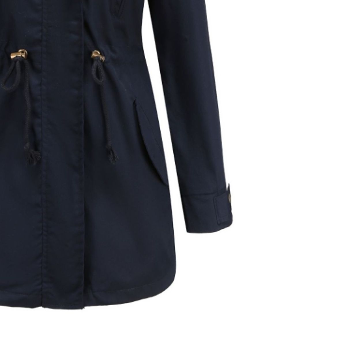 BLWOENS - Chaqueta con cuello alto para mujer -Azul