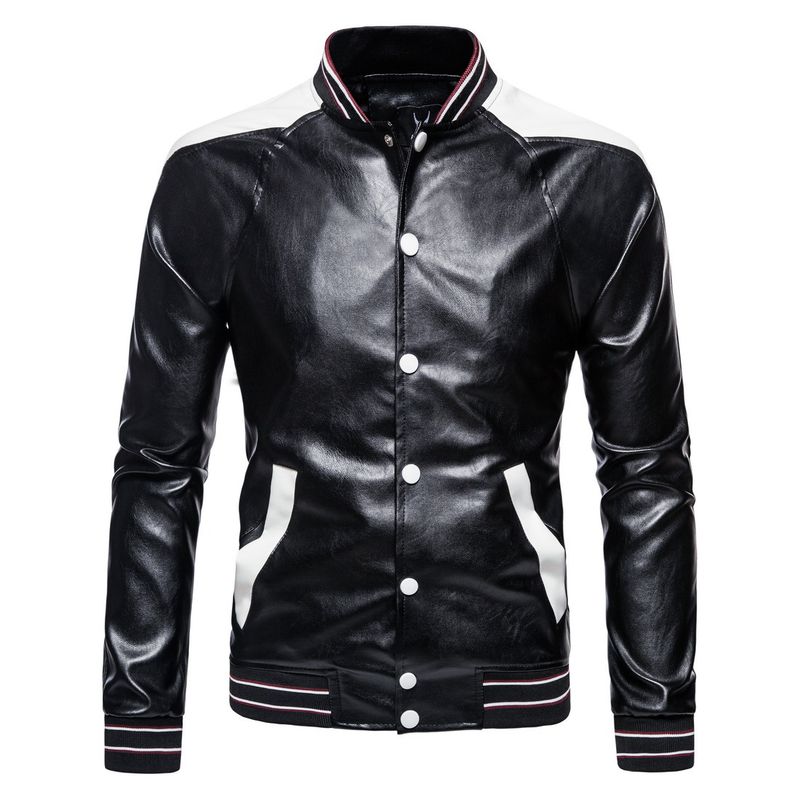 BLWOENS - Chaqueta con botones para hombres -Negro