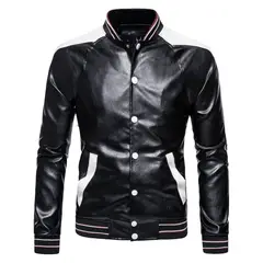 BLWOENS - Chaqueta con botones para hombres -Negro