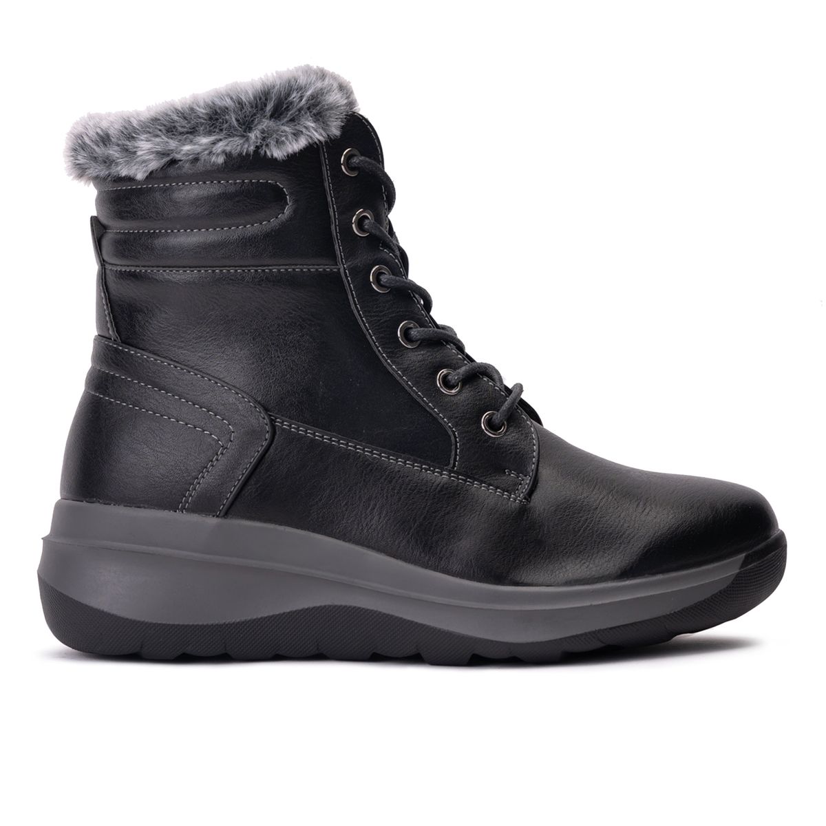 CHINITOWN - Botín Casual Mujer Negro Biwen Chinitown