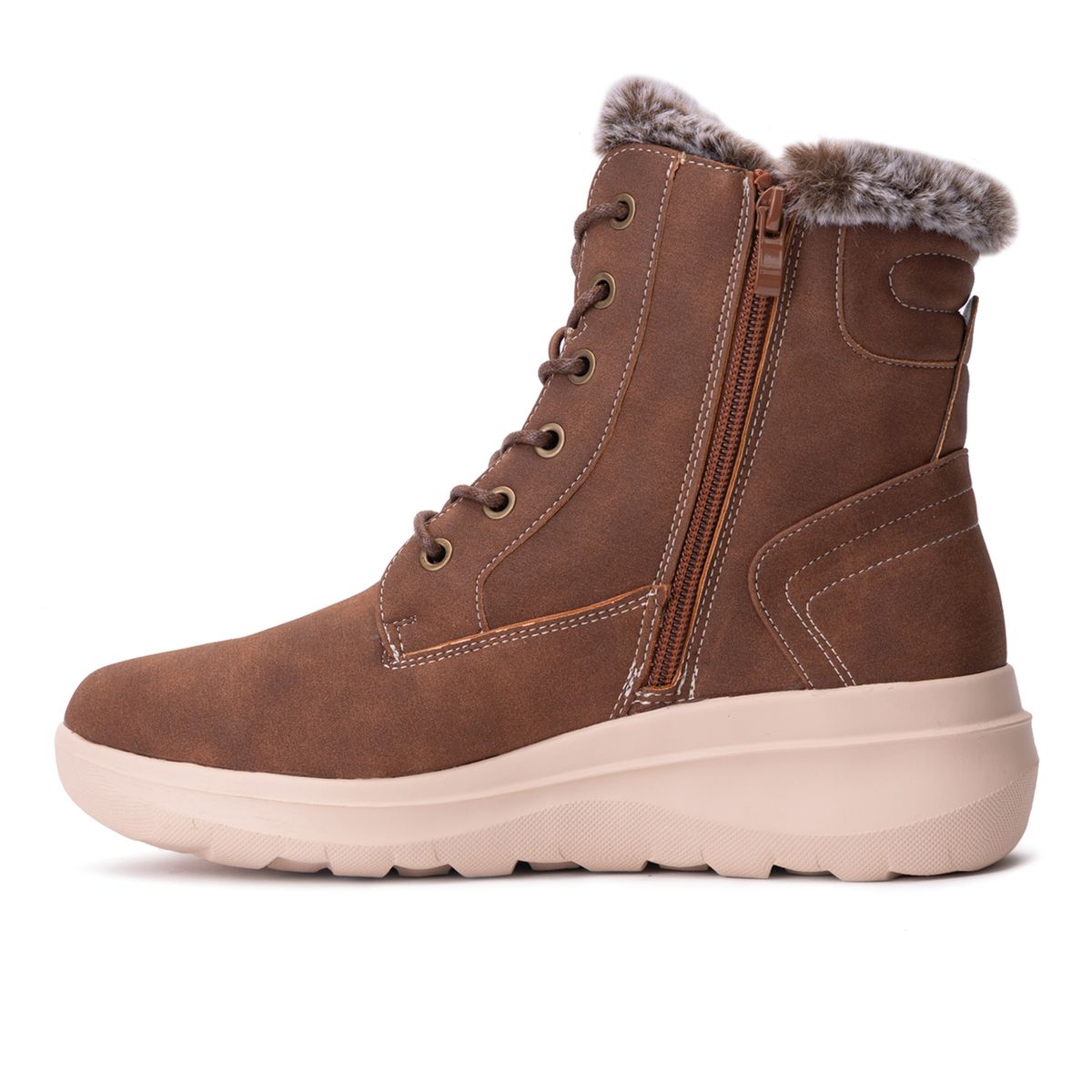 CHINITOWN - Botín Casual Mujer Café Biwen Chinitown