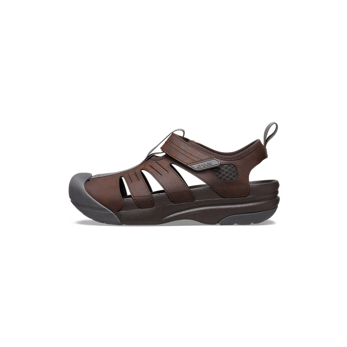 CROCS - Sandalia Crocs Hombre Yukon Fisherman Café Oscuro CROCS