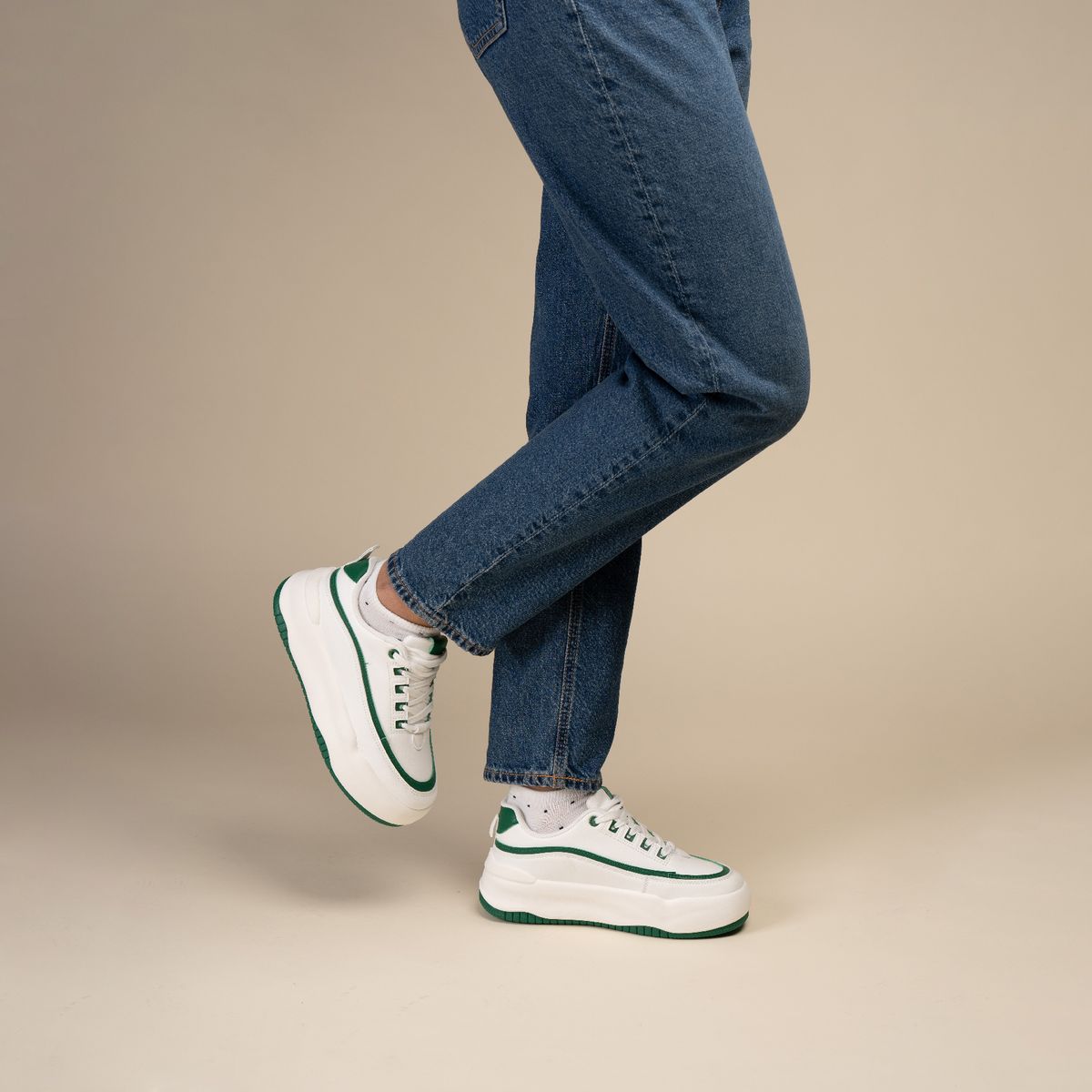 CHINITOWN - Zapatilla Urbana Mujer Blanco Rosella Chinitown