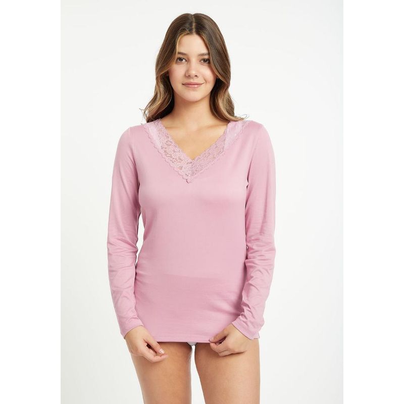 KAYSER - CAMISETA MANGA LARGA MICROFIBRA 4037-ROS1 - Rosa