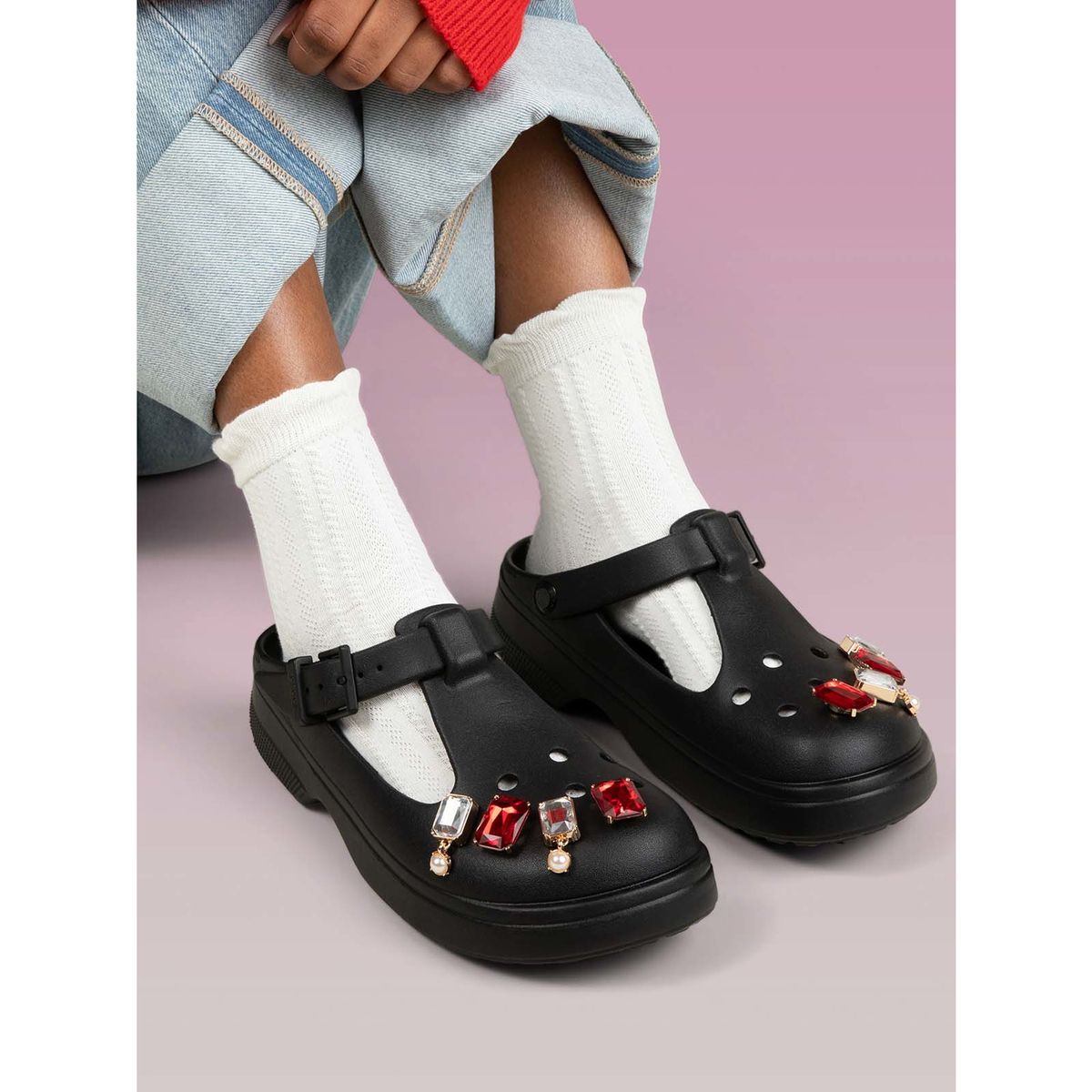 CROCS - Zueco Crocs Unisex Classic Mary Jane Negro CROCS