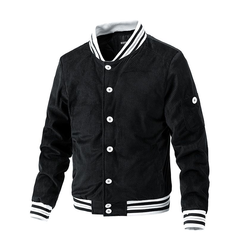 BLWOENS - Chaqueta con botones para hombres -Negro.