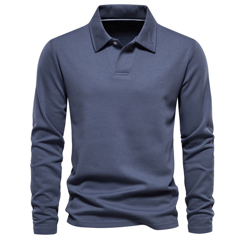 BLWOENS - Polerón cerrado manga larga para Hombre - Azul