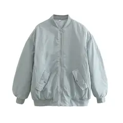 BLWOENS - Chaqueta sin gorro para mujer -Gris