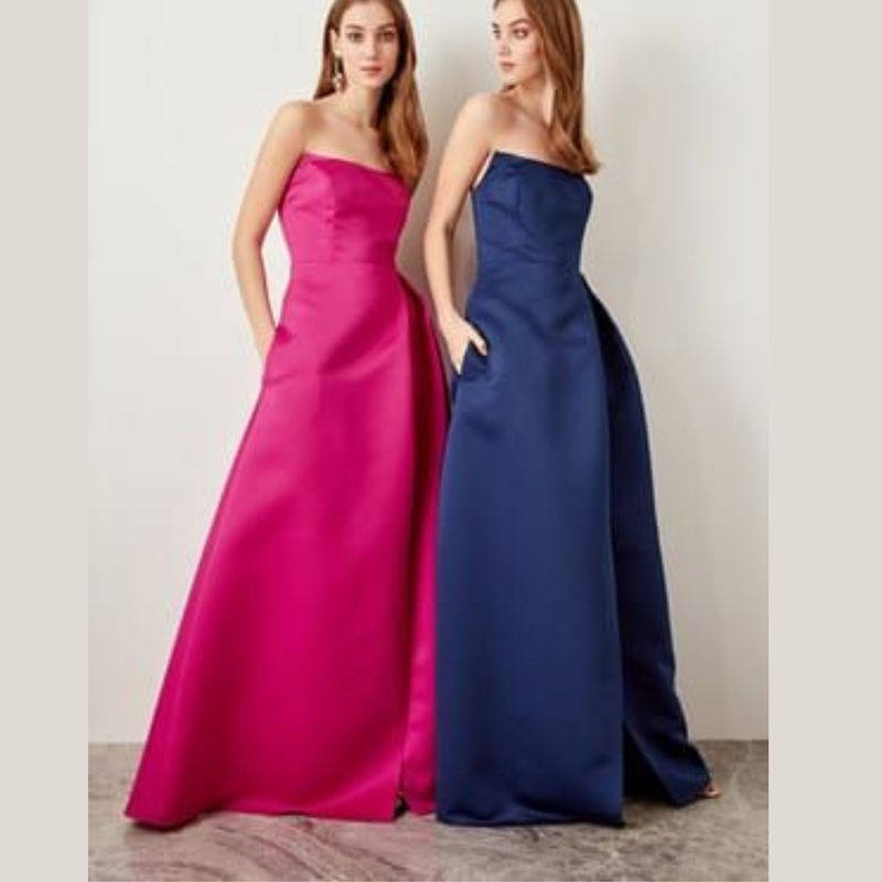 ARRAKASTA - Vestido de fiesta fucsia talla S