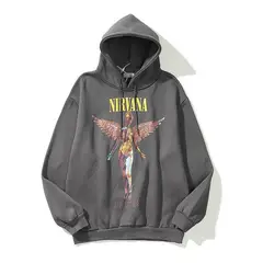 BLWOENS - Sudadera con capucha para hombres y mujeres AL68-Gris.