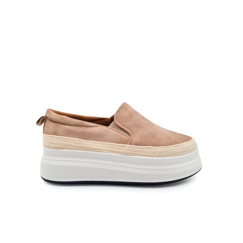 HERIEL - Zapatilla Gamuza Plataforma Colores.