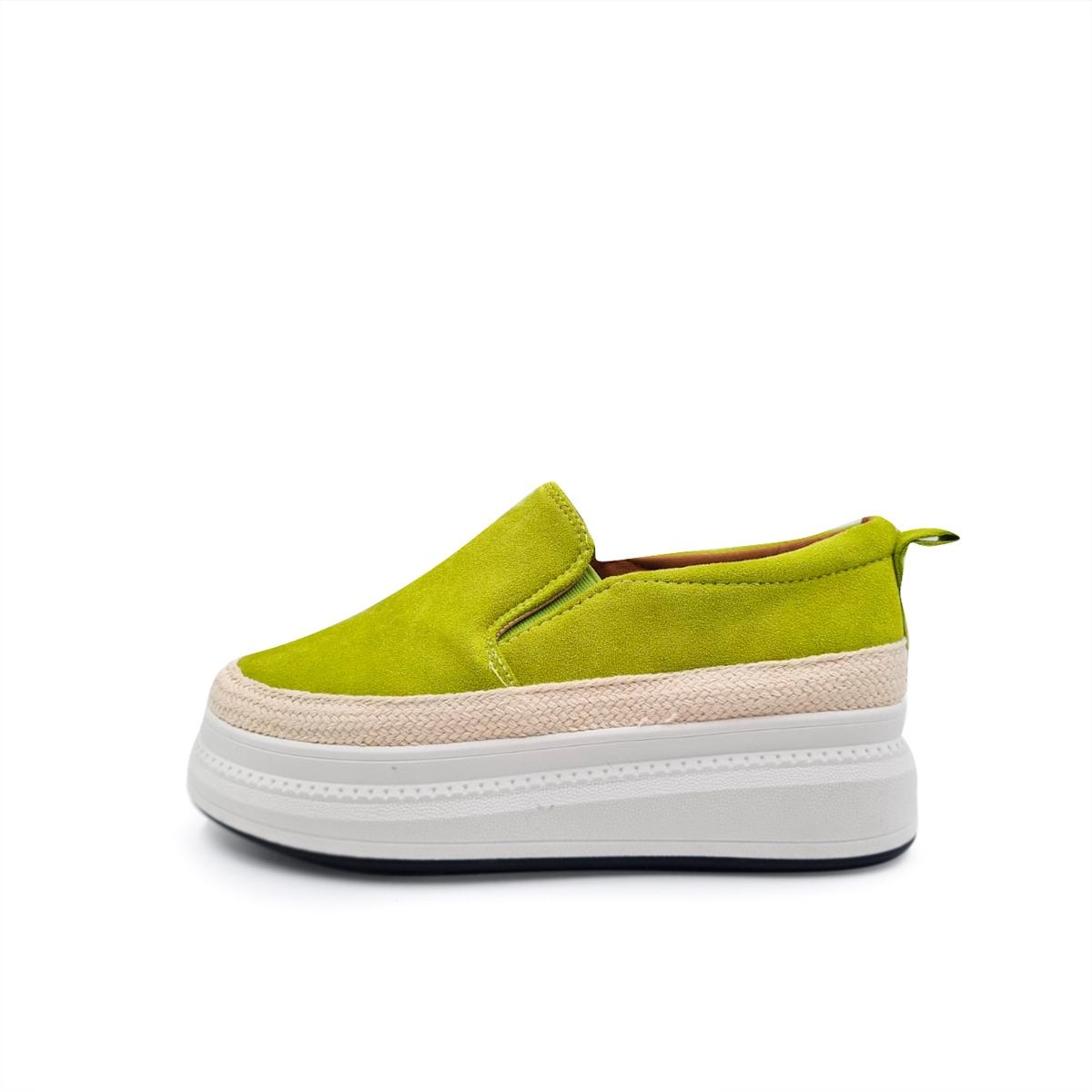 HERIEL - Zapatilla Gamuza Plataforma Colores