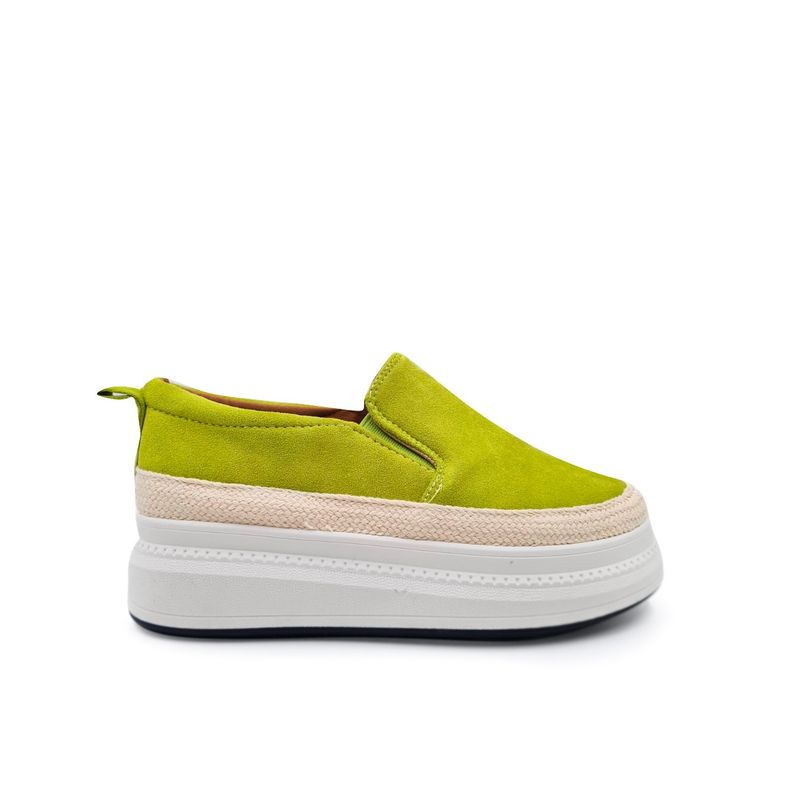 HERIEL - Zapatilla Gamuza Plataforma Colores.