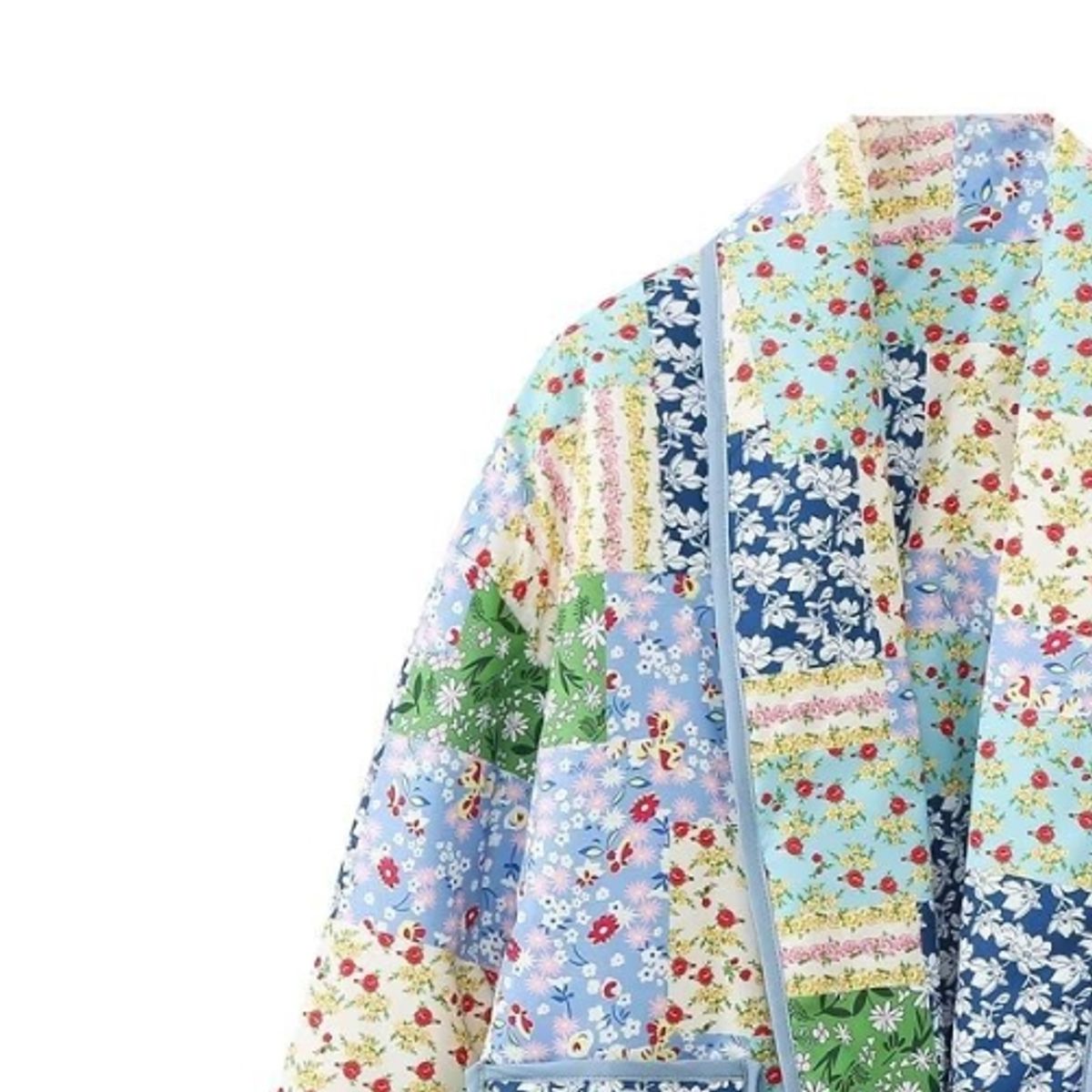 BLWOENS - Chaqueta abierta con diseño para mujer -Azul