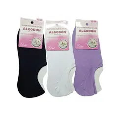 GARSIL - X6 Calcetas Tobillera Invisible De Algodón Sin Costuras Para Mujer
