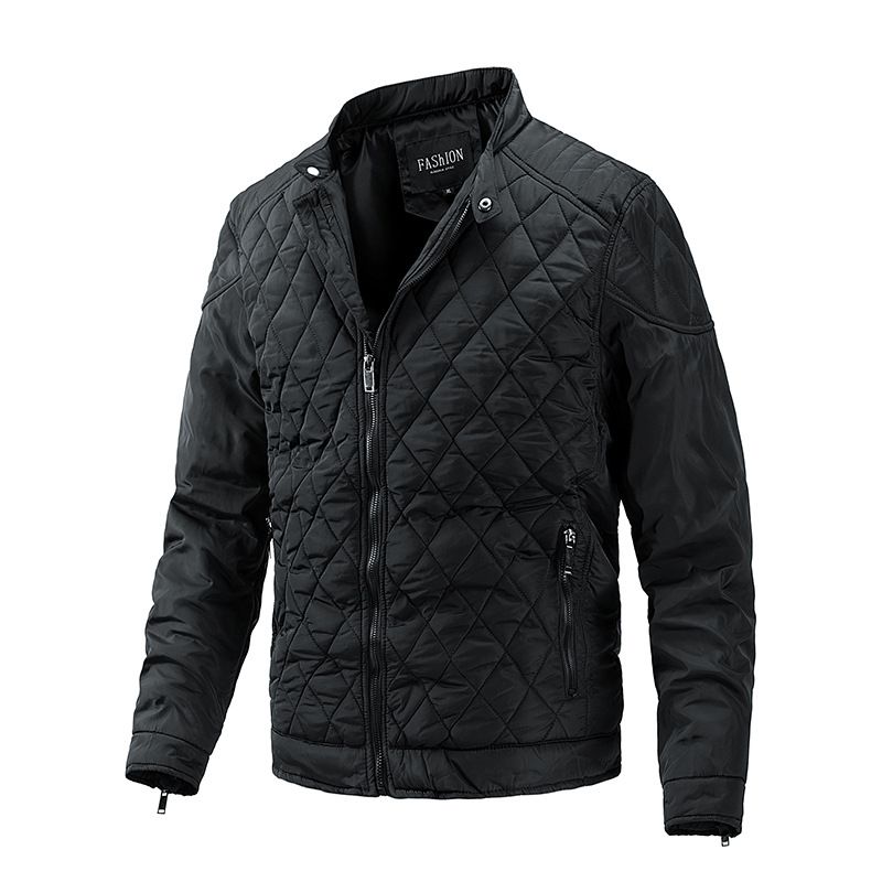 BLWOENS - Chaqueta con cierre para hombres -Negro