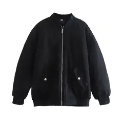 BLWOENS - Chaqueta sin gorro para mujer -Negro.