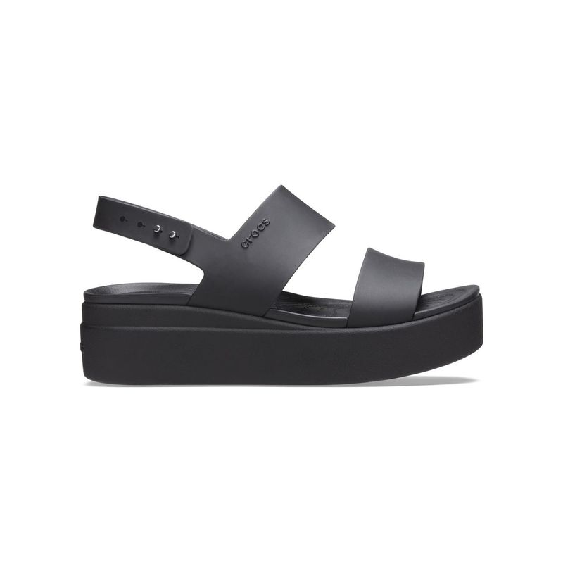 CROCS - Sandalia Crocs Mujer Brooklyn Low Wedge Negro CROCS