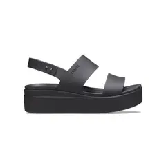 CROCS - Sandalia Mujer Brooklyn Low Wedge Negro