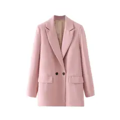 BLWOENS - Chaqueta formal para mujer -Rosado