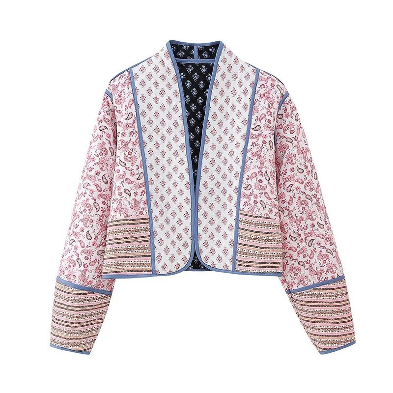 BLWOENS - Chaqueta abierta con diseño para mujer -Rosa