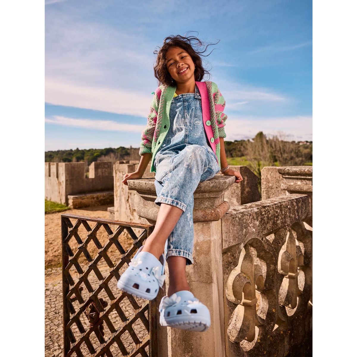 CROCS - Zueco Crocs Niñas Grandes Classic Clog Azul CROCS