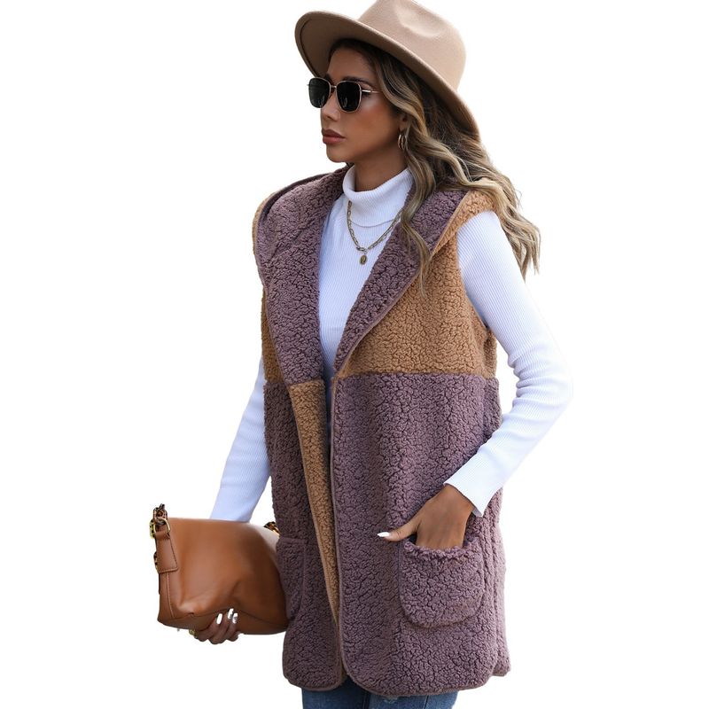 BLWOENS - Suéter casual y abrigo para mujeres - Morado.