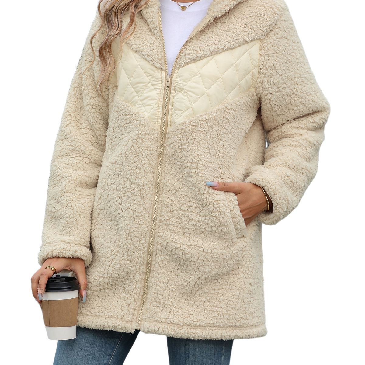 BLWOENS - Chaqueta de invierno mujer - Beige