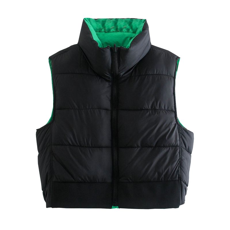 BLWOENS - Chaleco cazadora Acolchado para Mujer - Negro