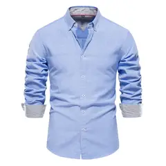 BLWOENS - Polerón con botones para Hombre - Azul Claro