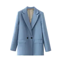 BLWOENS - Chaqueta formal para mujer -Azul