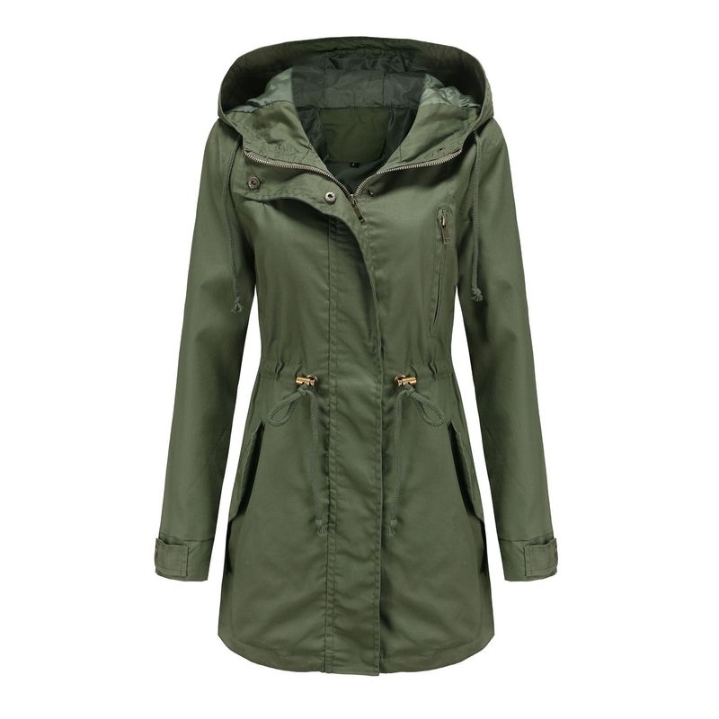 BLWOENS - Chaqueta con cuello alto para mujer -Verde