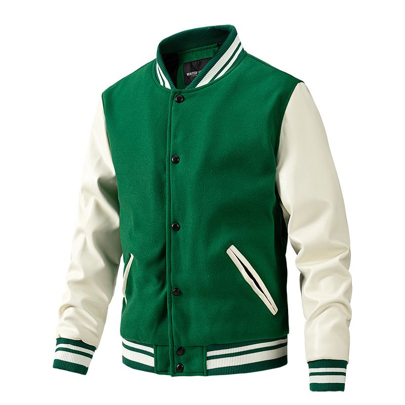 BLWOENS - Chaqueta con botones para hombres -Verde.