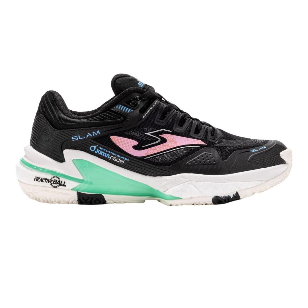 JOMA - Zapatilla Pádel Mujer Slam 25 Negro Joma.