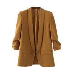 BLWOENS - Chaqueta casual para mujeres - Café
