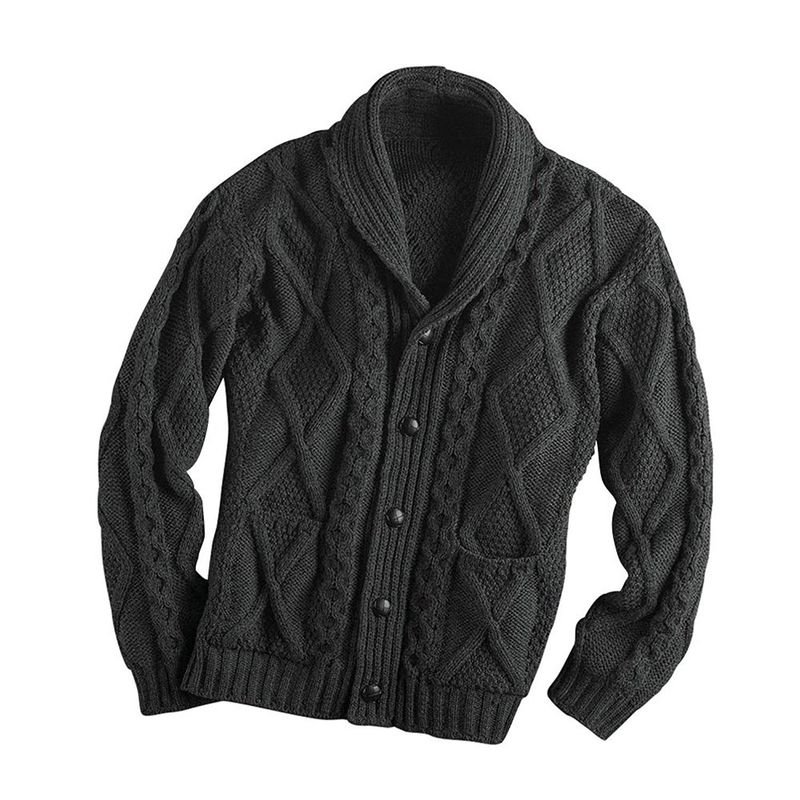 BLWOENS - Suéter casual de moda para hombres - Negro.