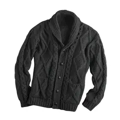 BLWOENS - Suéter casual de moda para hombres - Negro