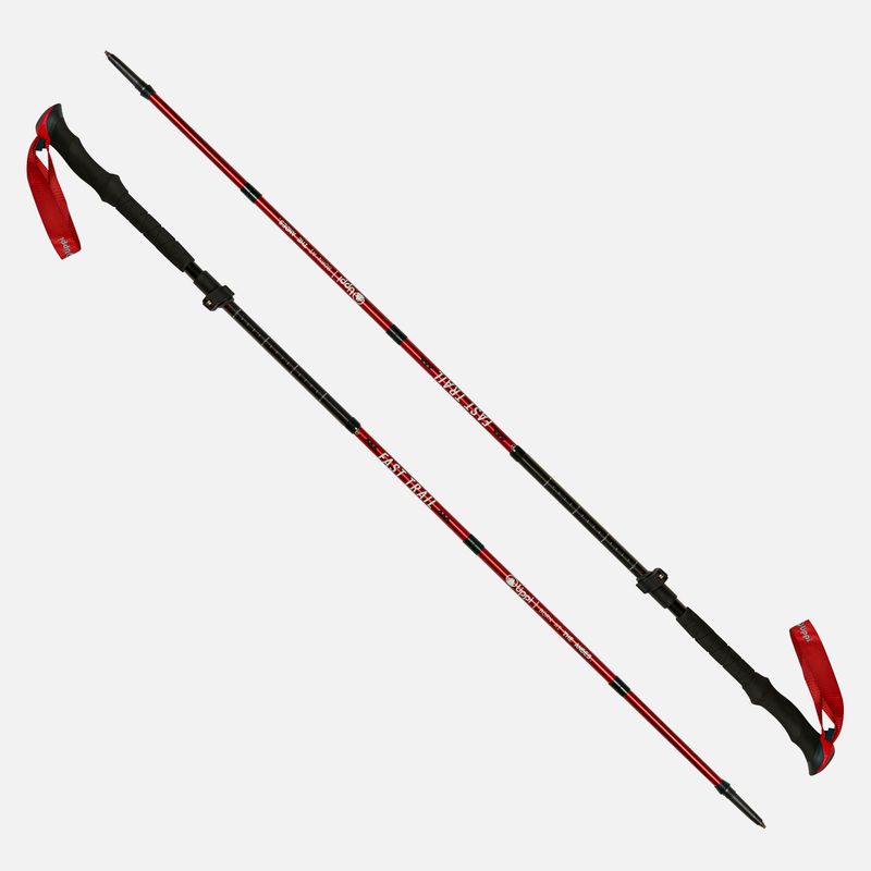 LIPPI - Bastones Fast Trail Duo Trekking Pole Rojo Lippi