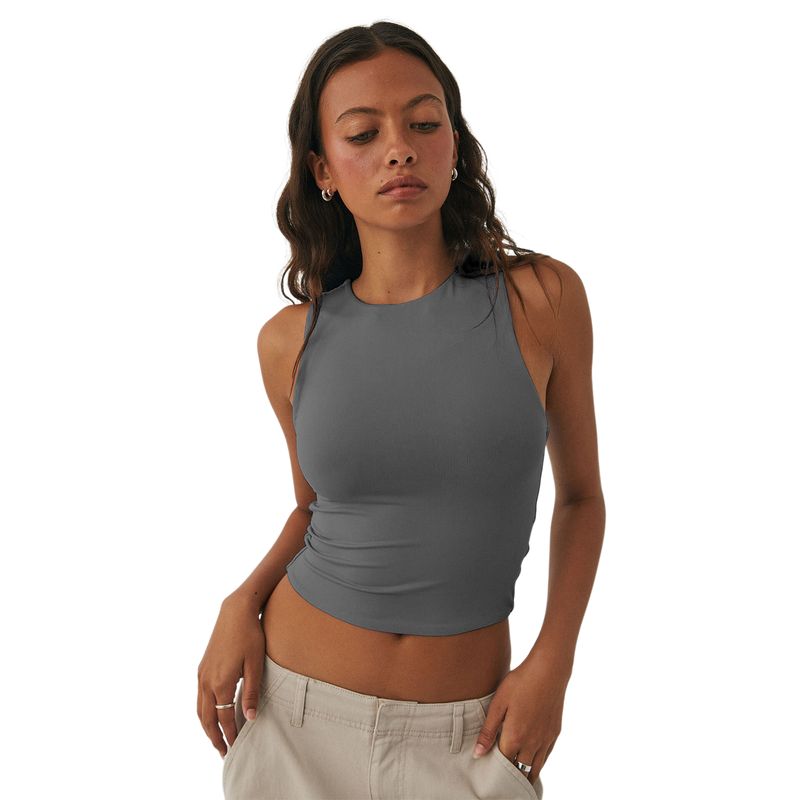 BLWOENS - Polera Mujer - Gris