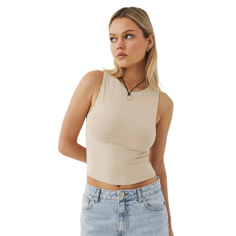 BLWOENS - Polera Mujer - Beige