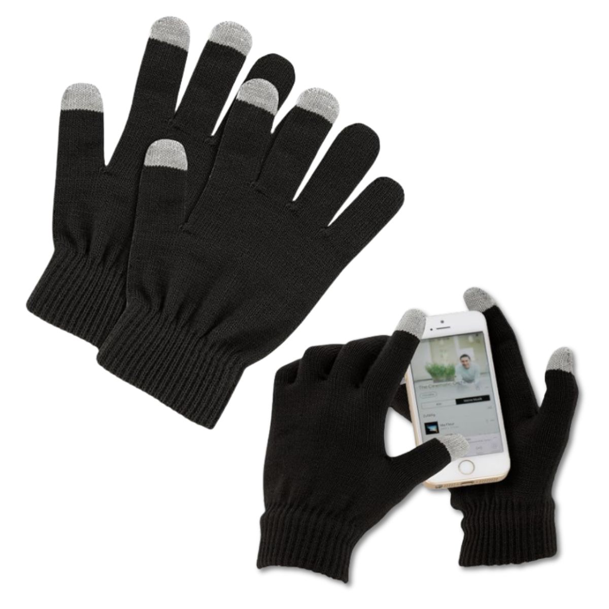 EKOL TACTICA MILITAR - Pack 12 Guantes De Lana Térmico Con Punta Touch Tactil