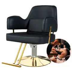 GENERICO - Silla Sillón Negro De Peluquería Y Barberia Hidráulico Profesional