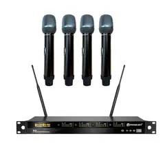 RELACART - UR-2Q Sistema Inalámbrico Con 4 Micrófonos UH2MD22
